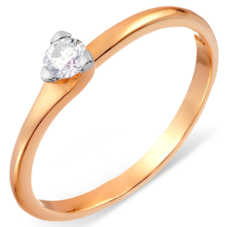 Кольцо, золото, бриллиант, Т141017508